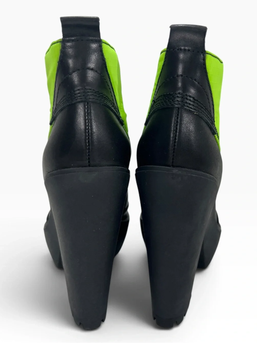 Polo Ralph Lauren Hester Platform Duck Boots in Black/Neon Green